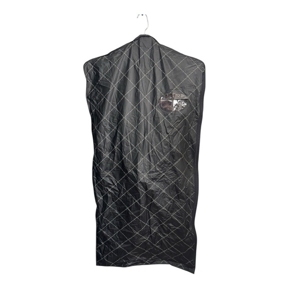 ST JOHN Evening Black Long-Sleeve Belted Shirt Dress • Sparkle Knit • Satin NWT - Picture 12 of 17